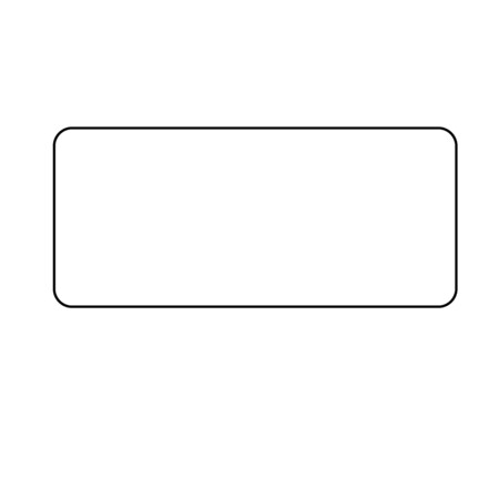 Nevs Label, Direct Thermal Barcode LP2824 1" x 2-1/4" VW-0116